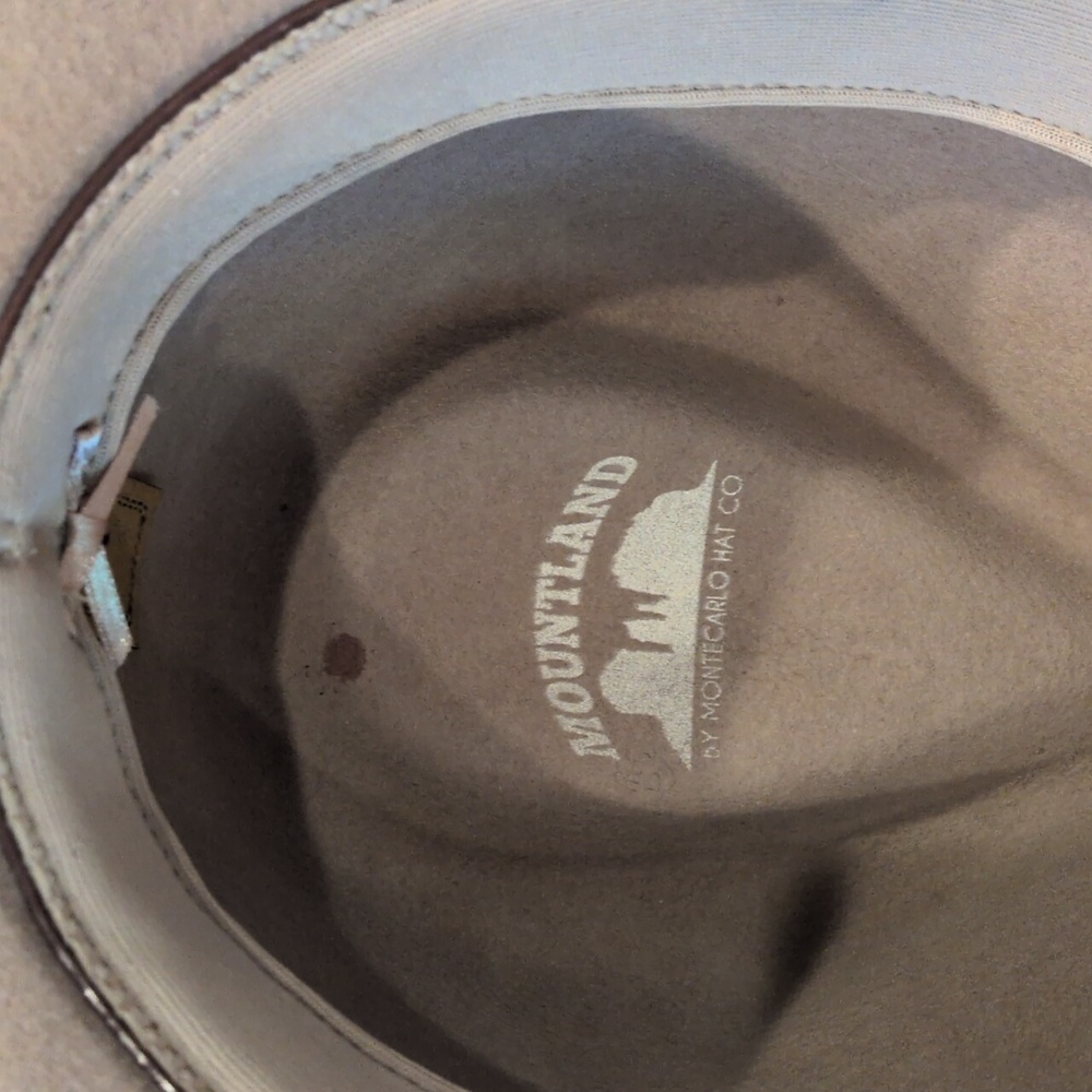 Monte Carlo Hat Company Mountainland Classic Tan Felt Hat Women's Meduim - Picture 6 of 9